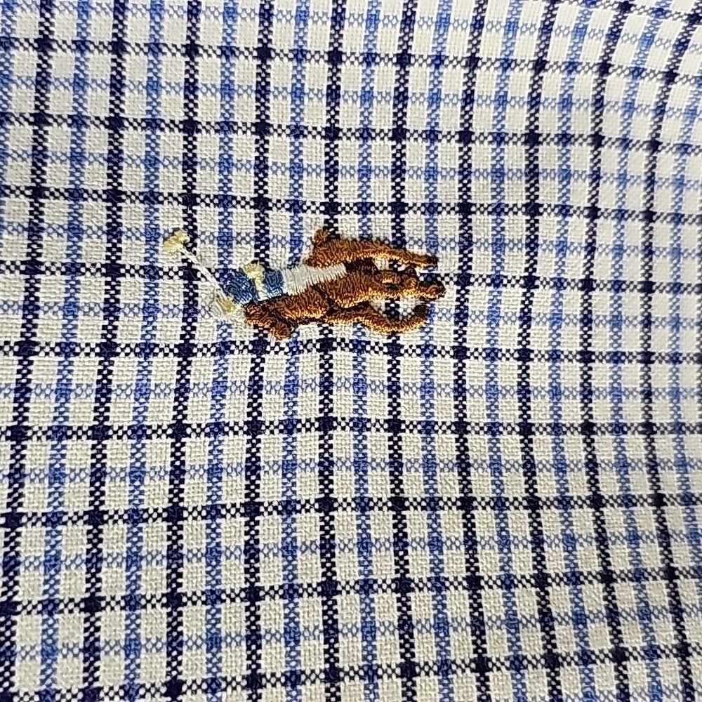 Ralph lauren mens classic fit long sleeve shirt. XL plaid Preppy print Excellent - Picture 3 of 12